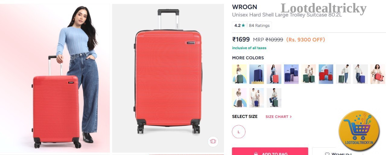 Wrogn Unisex Hard | Best Price Drop Today