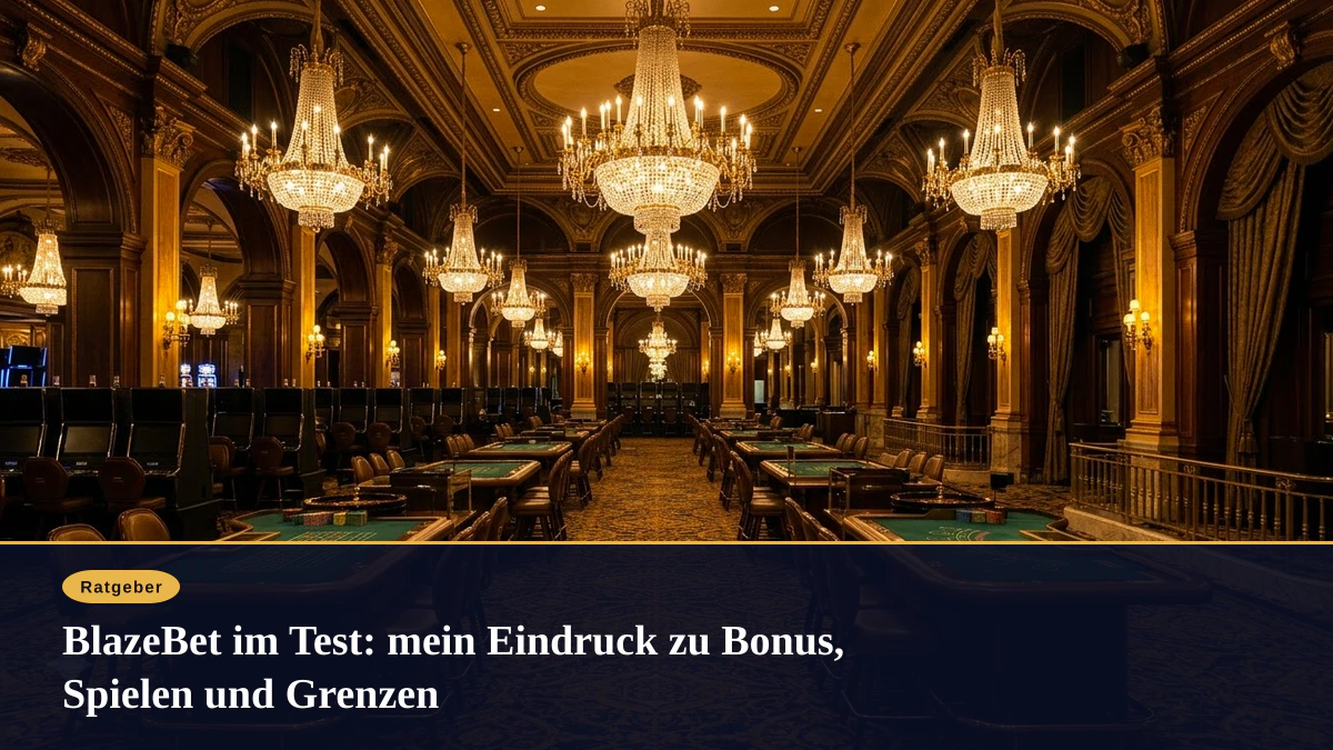 BlazeBet im Test: mein Eindruck zu Bonus, Spielen und Grenzen