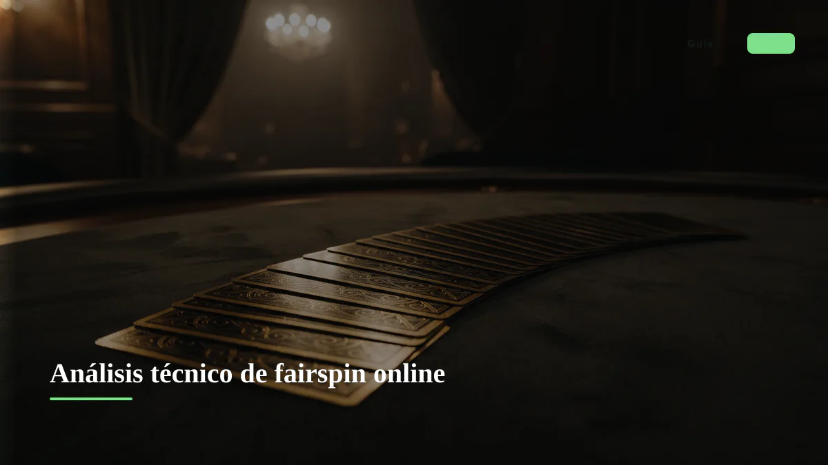 Análisis técnico de fairspin online