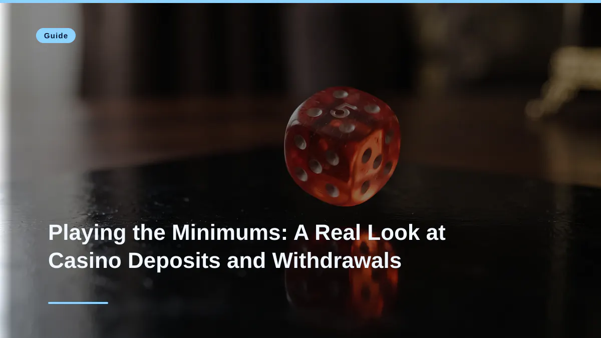 Playing the Minimums: A Real Look at Casino Deposits and Withdrawals
