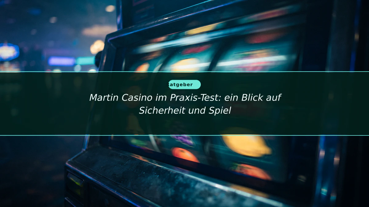 Martin Casino im Praxis-Test: ein Blick auf Sicherheit und Spiel