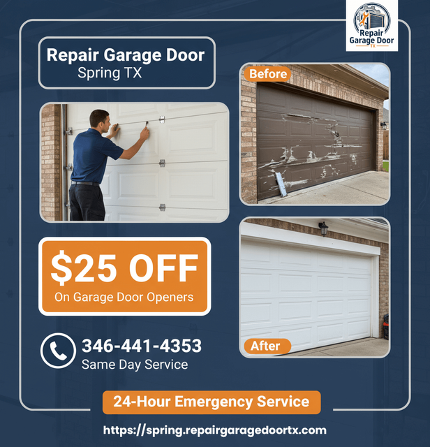 Repair Garage Door Spring TX 