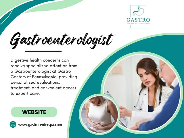 Gastroenterologists also evaluate conditions involving reflux, IBS, inflammatory bowel disease, celiac disease, liver problems, abdominal pain, and other digestive concerns.

Gastro Centers of Pennsylvania

Location: 216 Mall Blvd #120, King of Prussia, PA 19406, United States
Find Us On Google Map: https://maps.app.goo.gl/urcTXbfAmHQzMY5V7

Read Our Blogs:
https://gastrocenterspa.wordpress.com/
https://gastrocenterspa.jimdofree.com
https://gastrocenterspa.medium.com/

More Links:
https://linktr.ee/gastrocenterspa
https://www.buzzfeed.com/gastrocenterspa
https://disqus.com/by/gastrocenterspa/about/