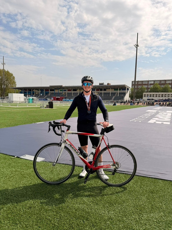 Antoine Kortleven après un triathlon