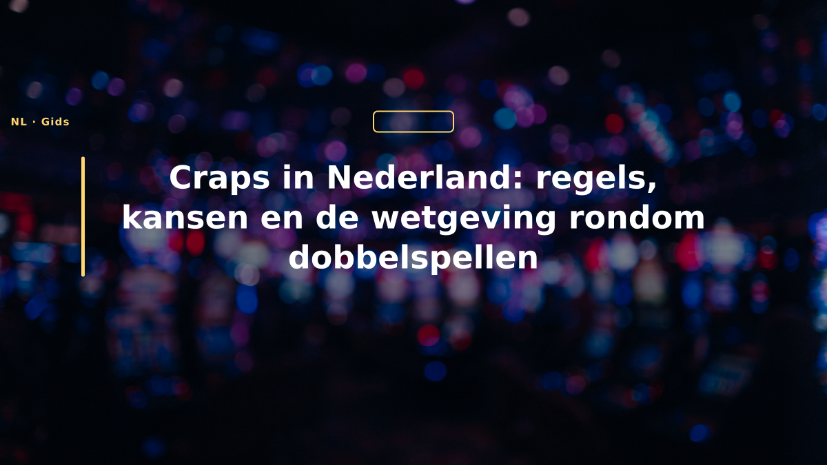 Craps in Nederland: regels, kansen en de wetgeving rondom dobbelspellen