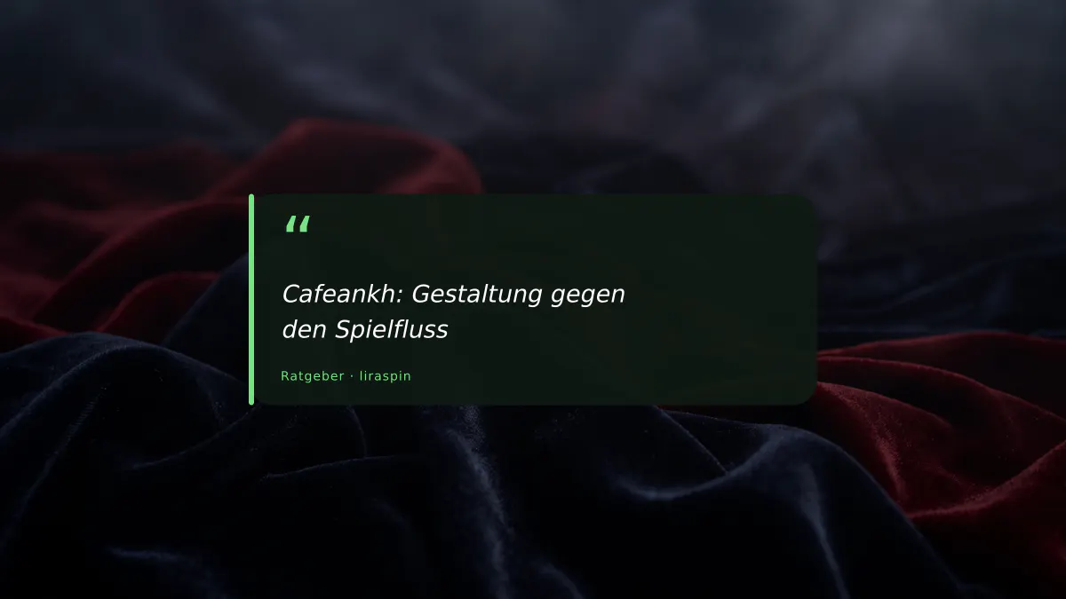 Cafeankh: Gestaltung gegen den Spielfluss