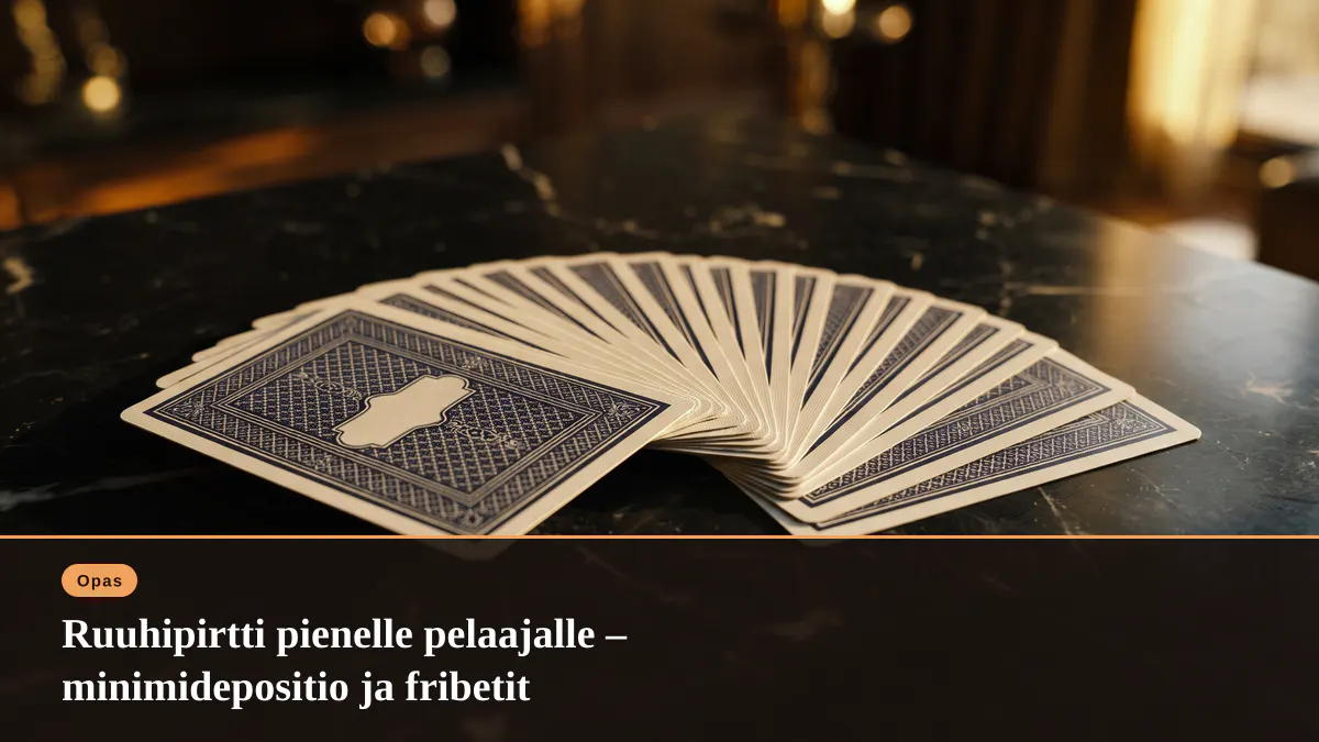 Ruuhipirtti pienelle pelaajalle – minimidepositio ja fribetit