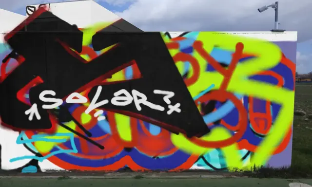 Graffiti artwork by SOLAR
