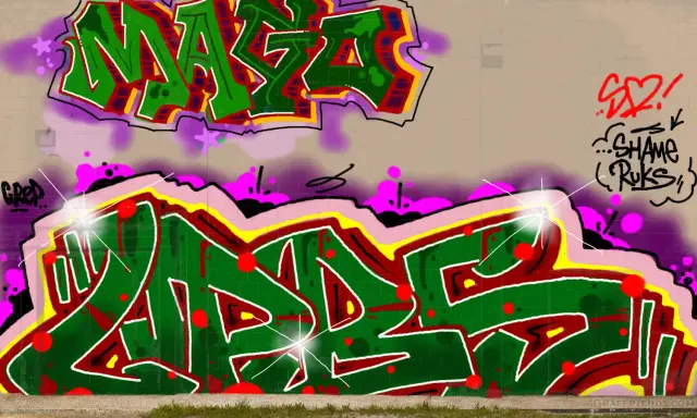 Graffiti artwork by LPBER