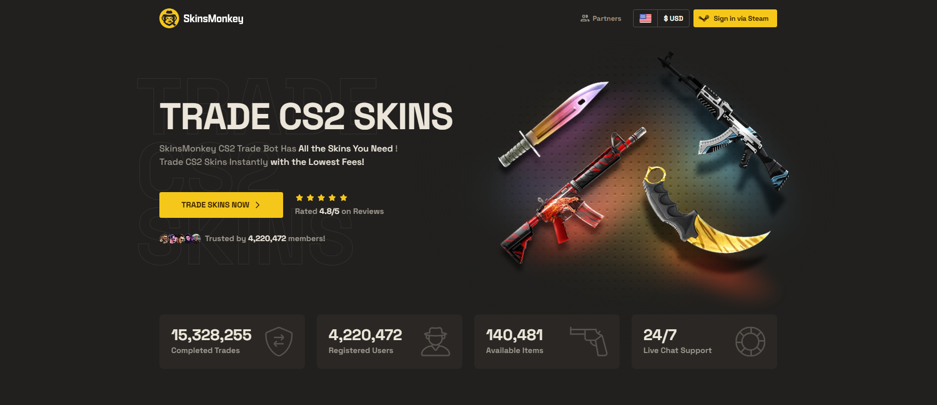 skinsmonkey.net の保存済みキャプチャ