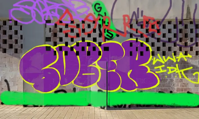 Graffiti artwork by Broggles7