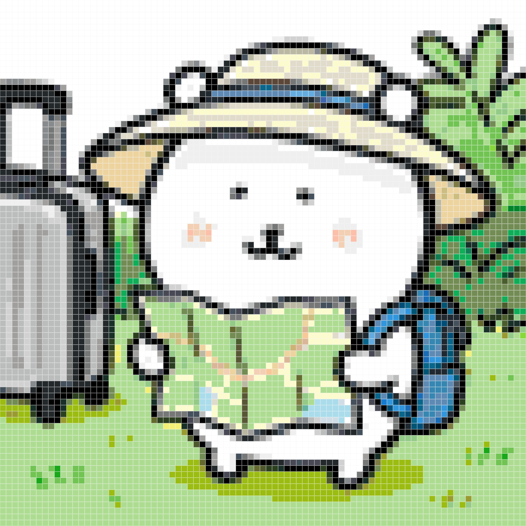 Kawaii Traveler Bear Reading a Map