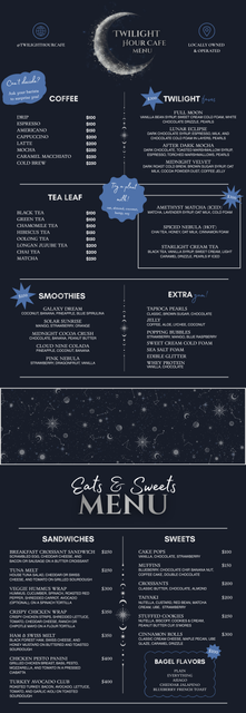 Twilight Hour Menu