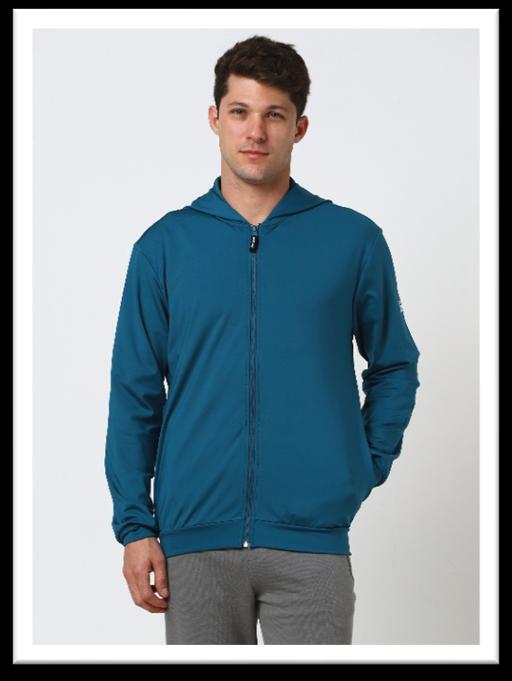 Reebok Deep Teal Interlock Poly Spandex Jacket