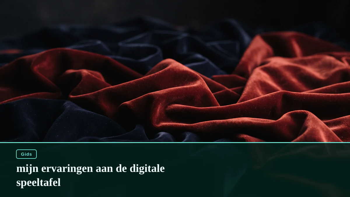 mijn ervaringen aan de digitale speeltafel