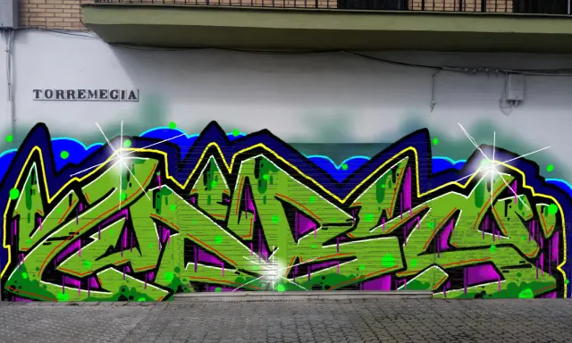Graffiti artwork by LPBER