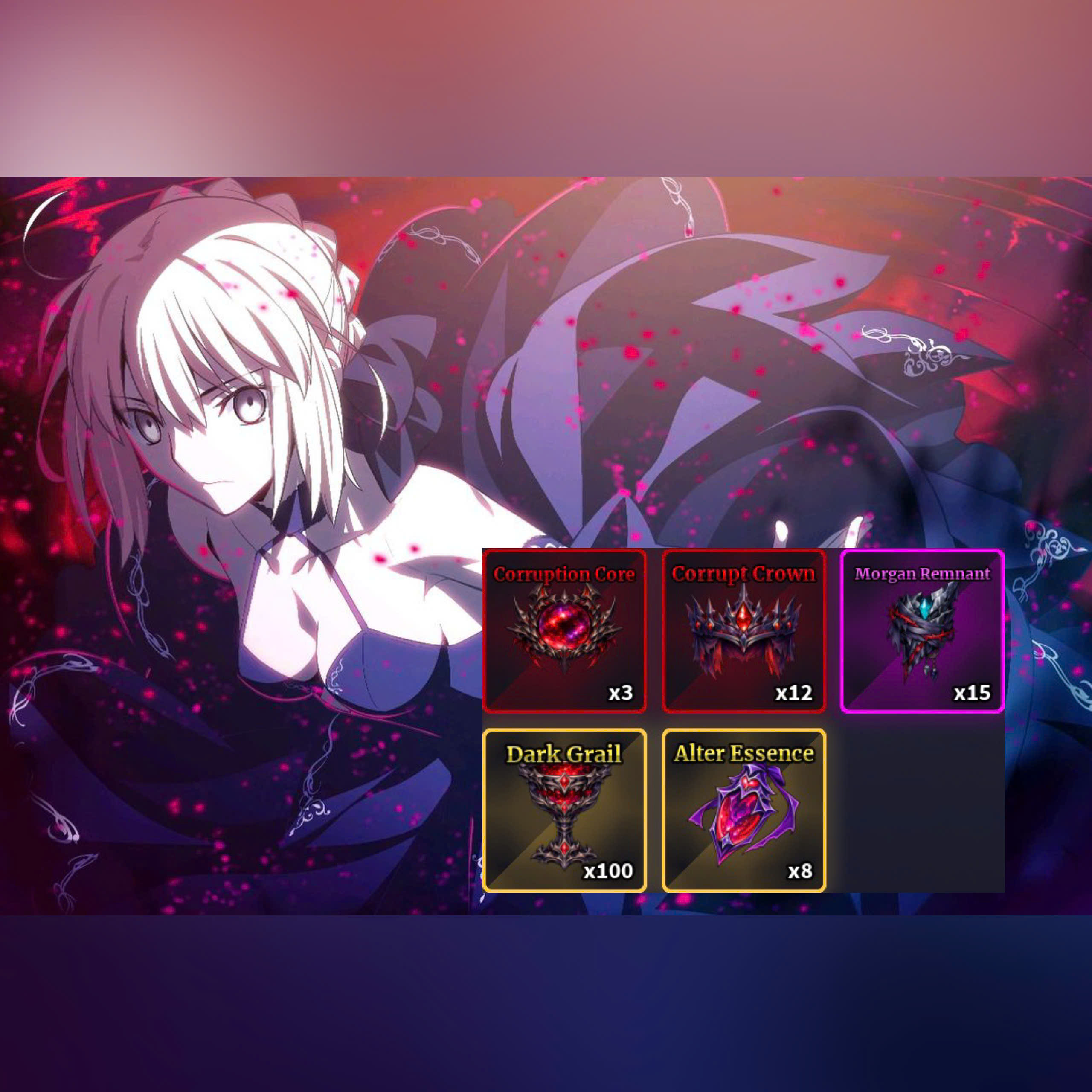Set Saber + F