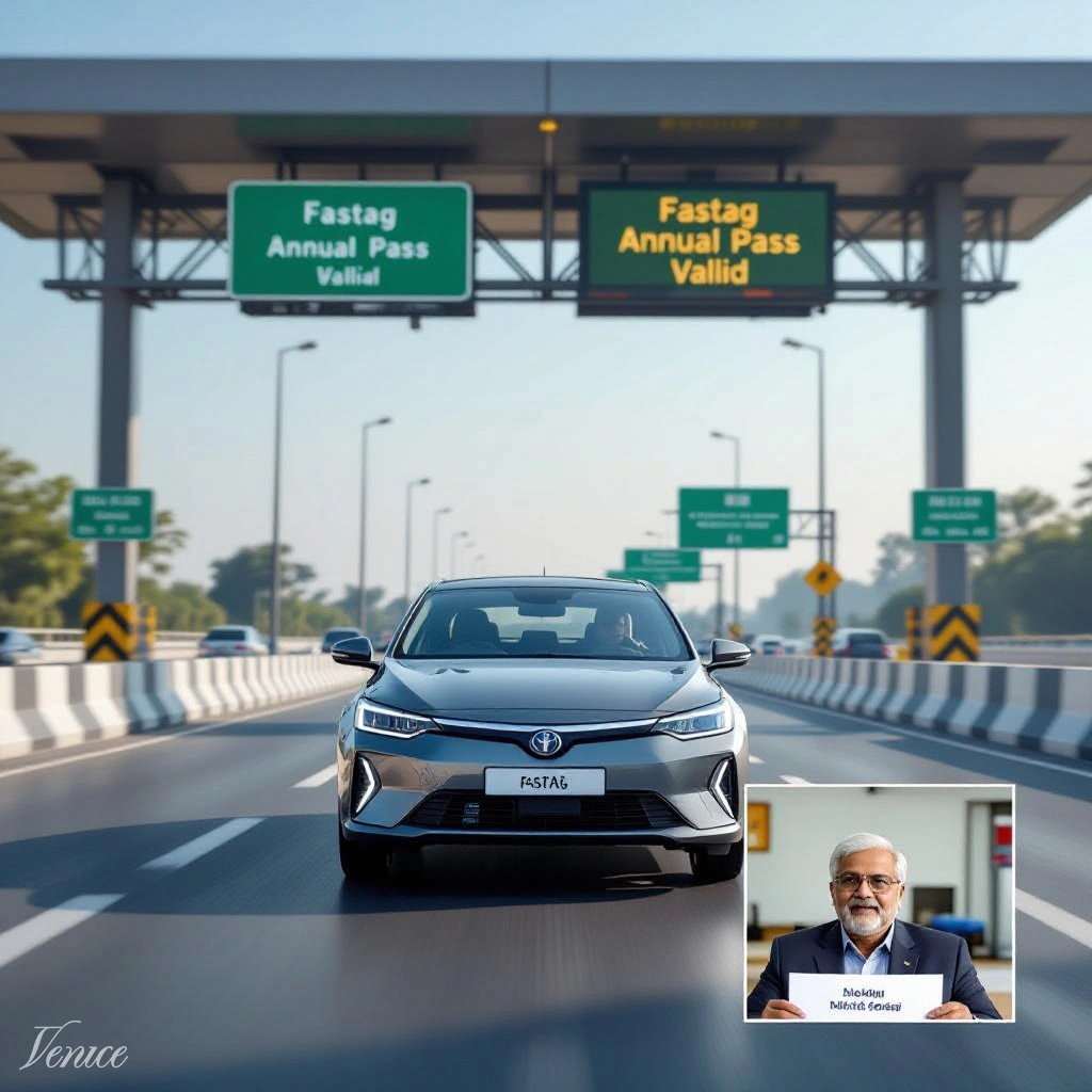 FASTag টোল প্লাজা গাড়ি স্ক্যান