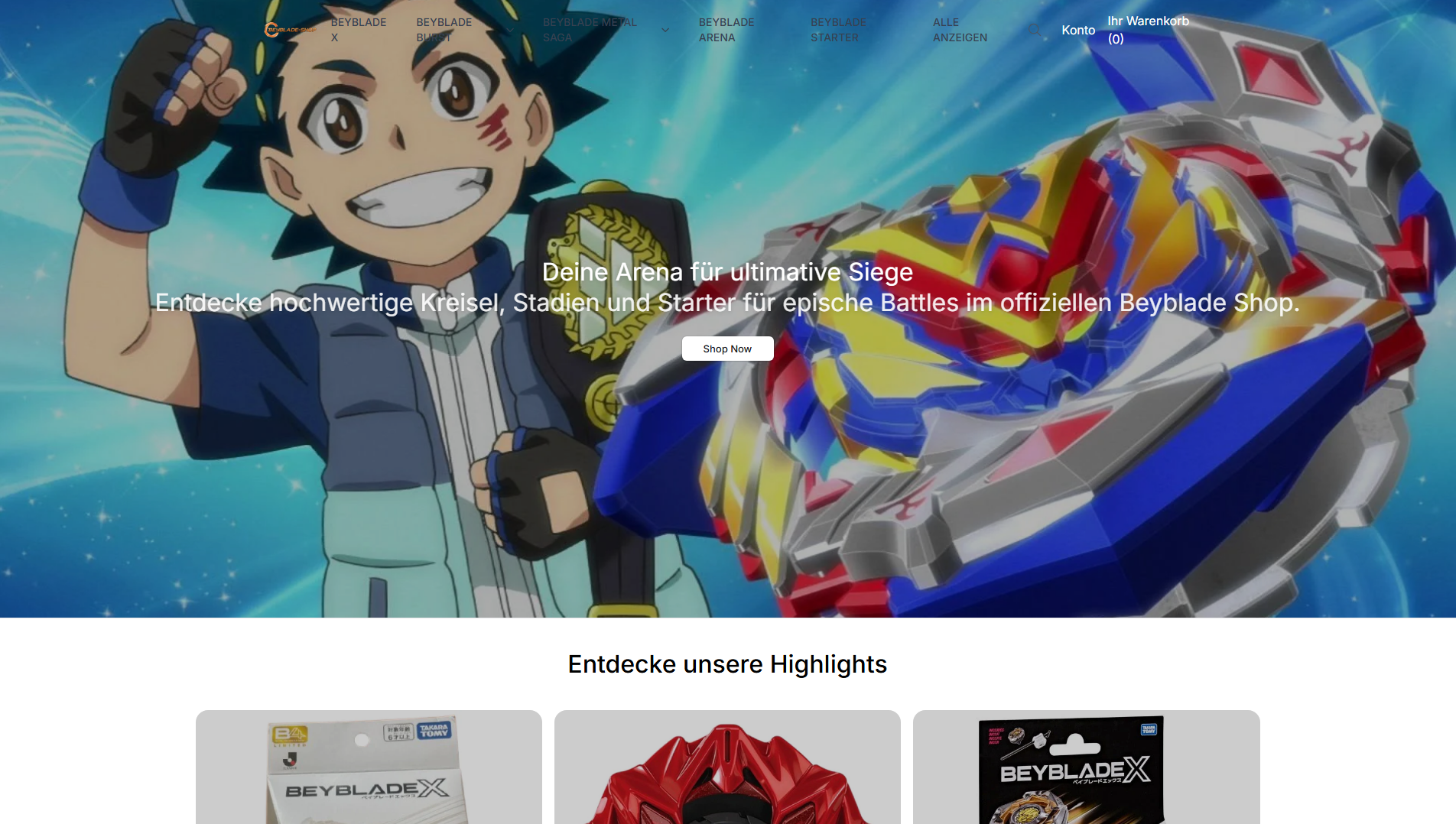 Stored capture of beybladeshophq.shop
