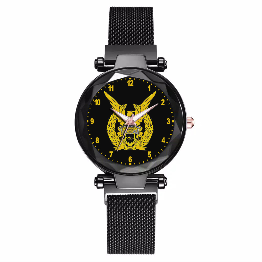 Jam Tangan Wanita Custom - TNI AU MOTIF 