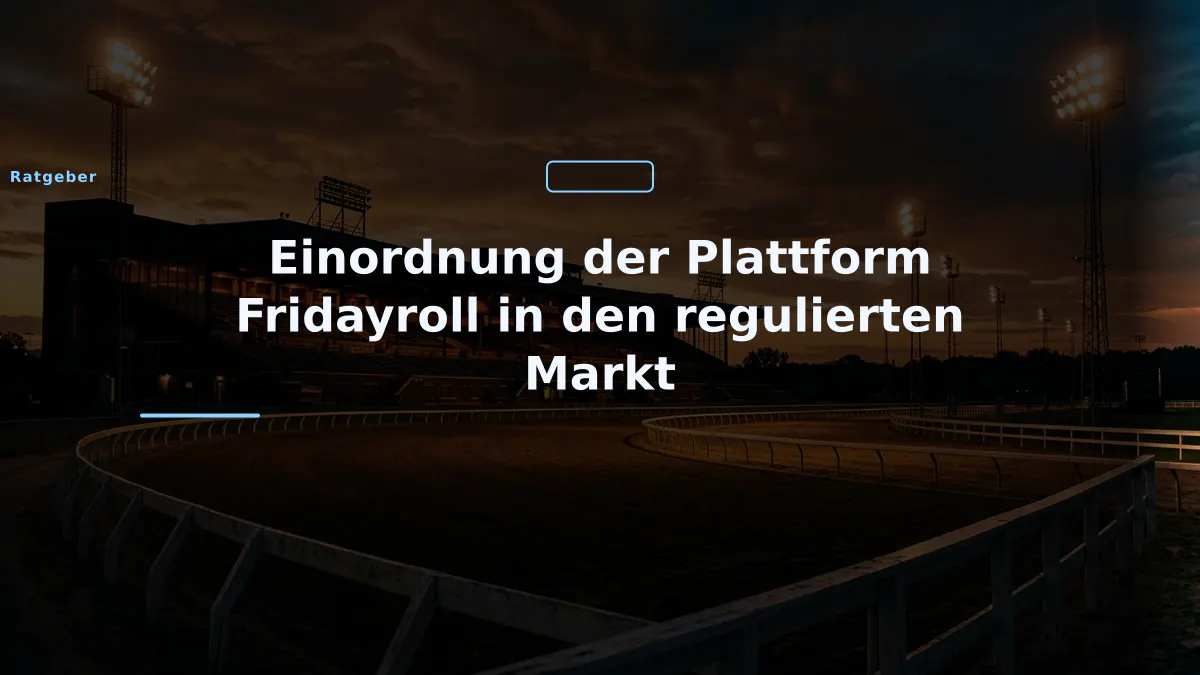 Einordnung der Plattform Fridayroll in den regulierten Markt