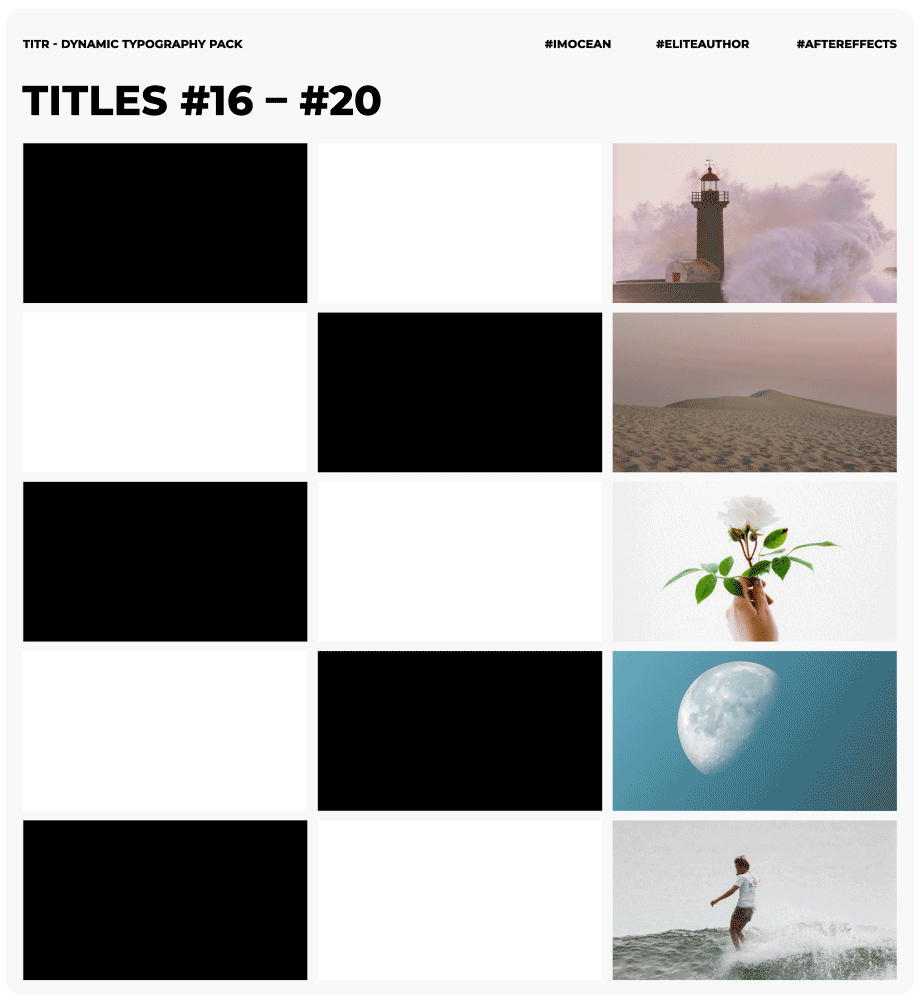 TITR | Dynamic Typography Pack - 11
