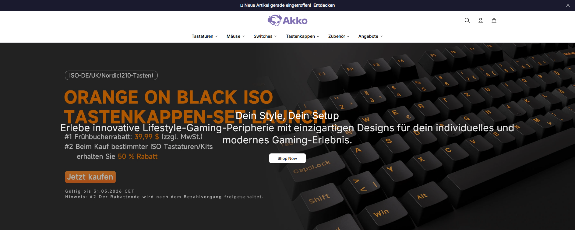 Stored capture of akkoonline.shop