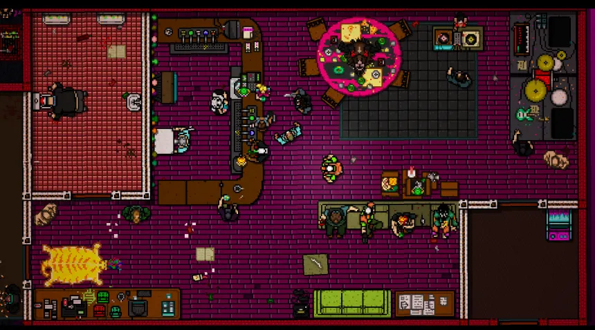Captura de pantalla de gameplay de Hotline Miami 2: Wrong Number #2