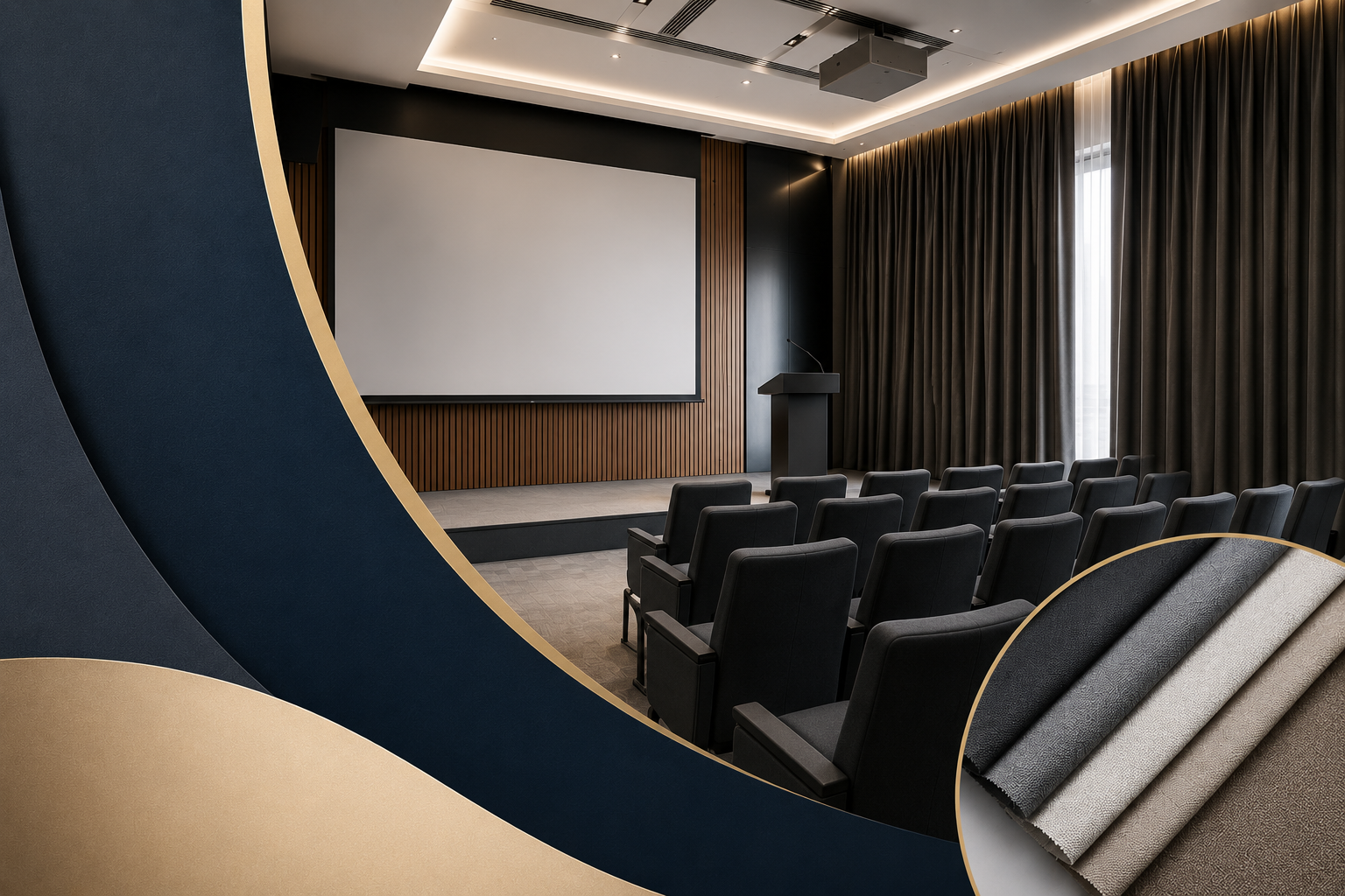Konferans Salonları İçin Perde Sistemleri Nasıl Seçilir?