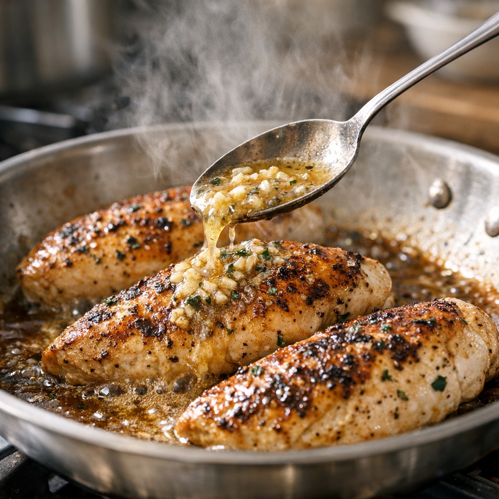 garlic butter chicken breast skillet ingredients