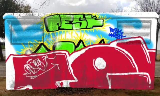Graffiti artwork by TOY