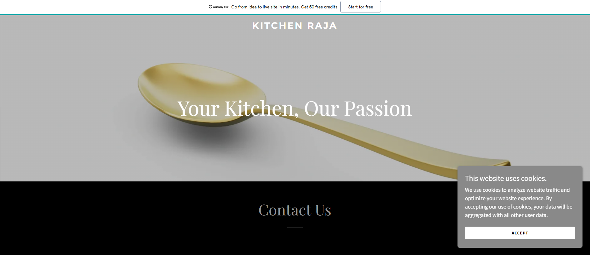 Stored capture of kitchenraja.in