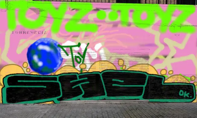 Graffiti artwork by Shel