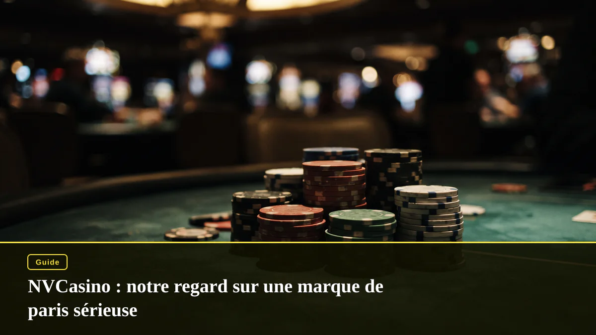 NVCasino : notre regard sur une marque de paris sérieuse