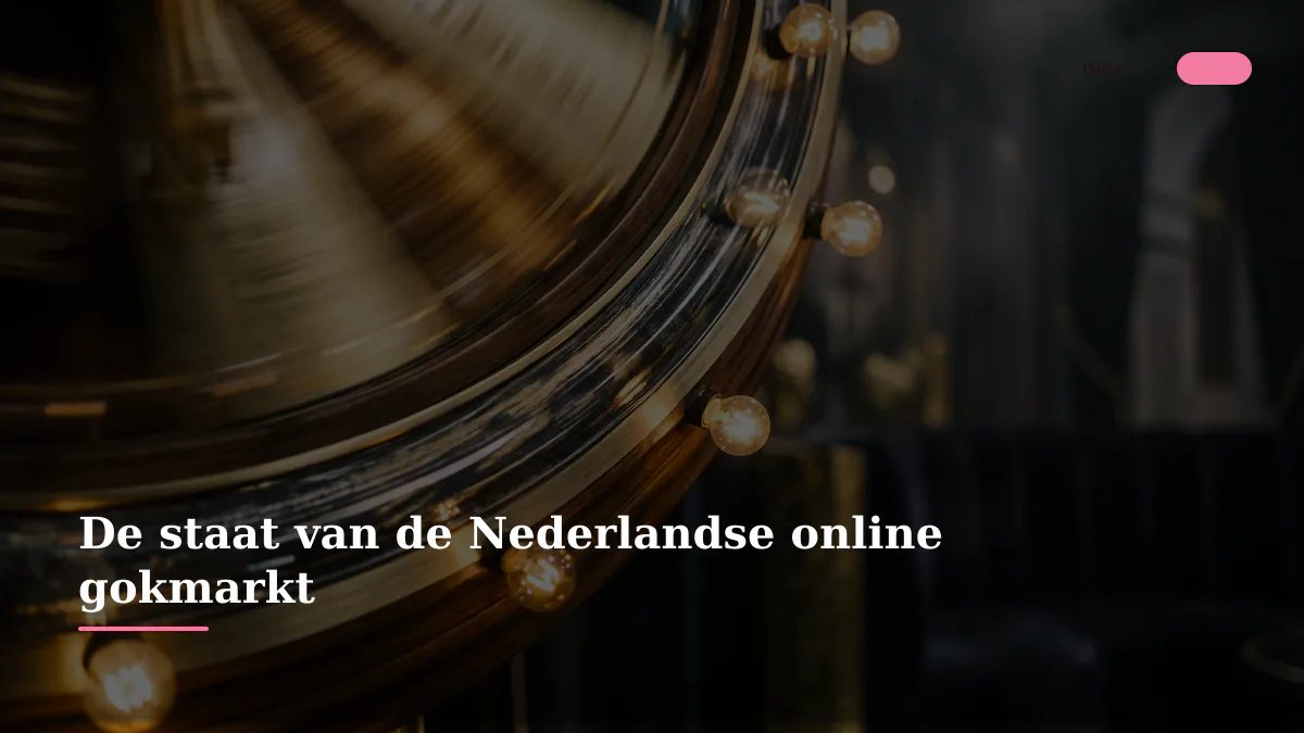 De staat van de Nederlandse online gokmarkt