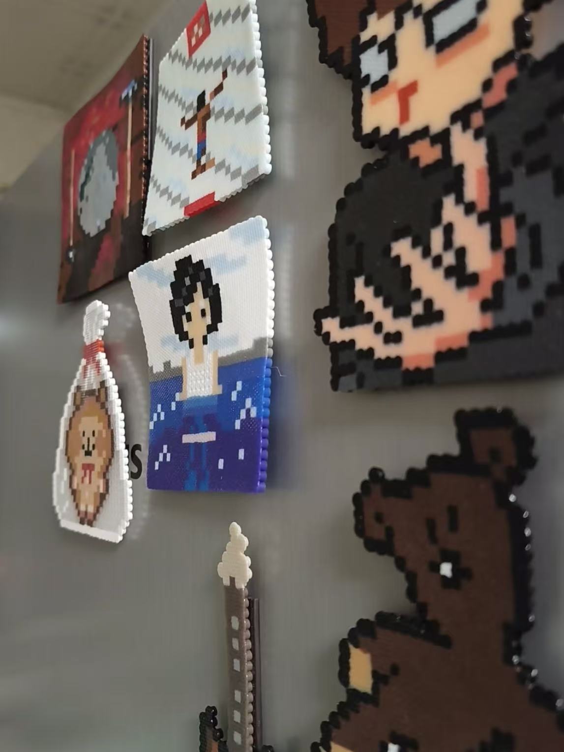 Perler bead crafts may warp or curl over time.