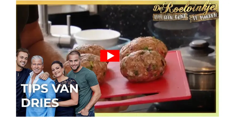 De gehaktballen van Dries Roelvink | Proef het geheime recept - Zo maak je de beste GEHAKTBALLEN - De Roelvinkjes - Effe Geen Cent Te Makken - Vleeskopenbijdeboer.nl