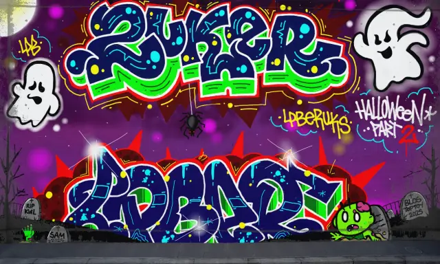 Graffiti artwork by Zkur