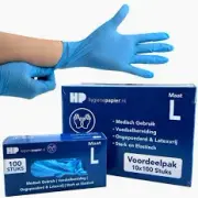Gans latex x100 bleu