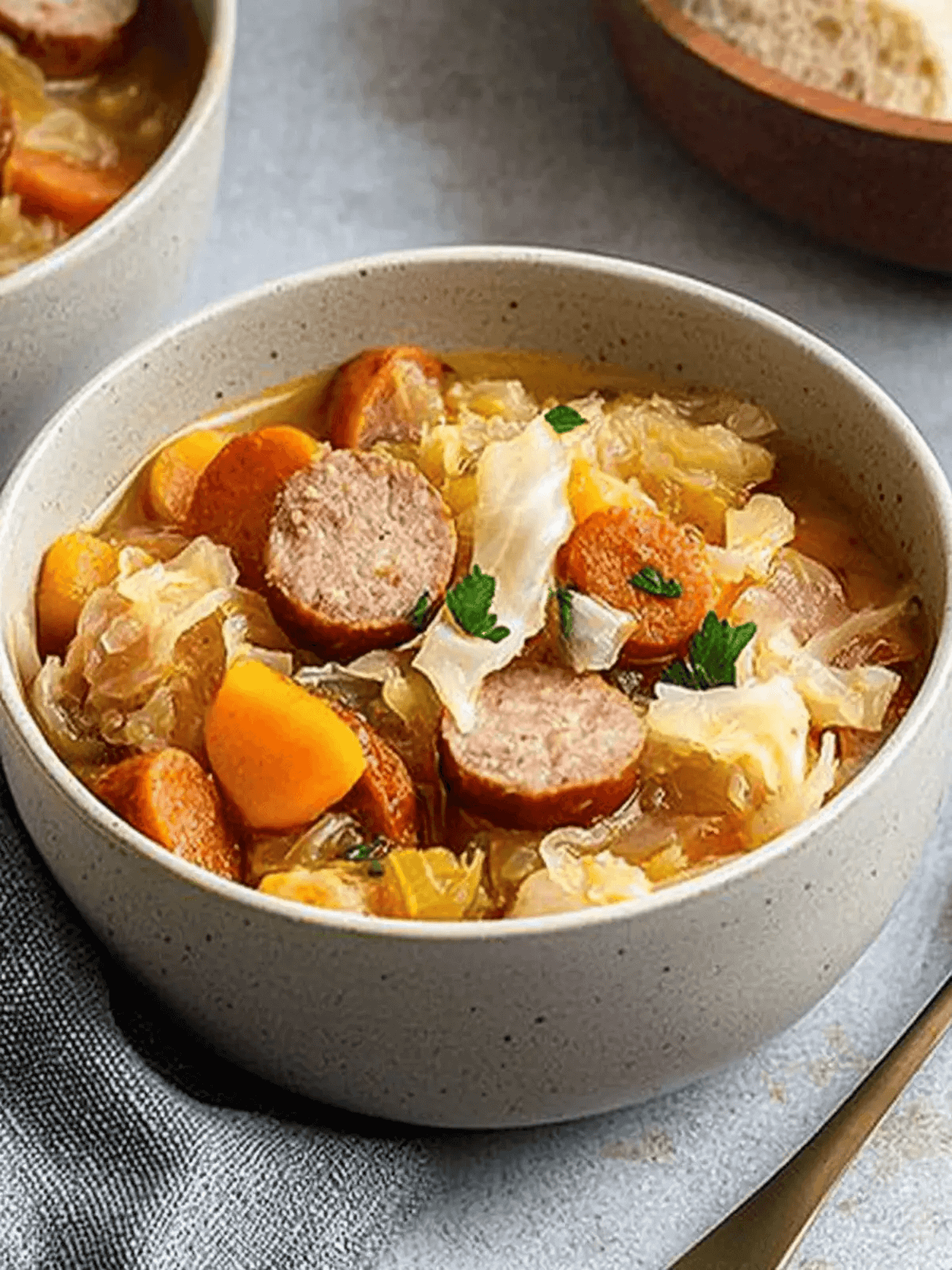 Cozy Sausage Sauerkraut Soup for Ultimate Comfort Cooking step photo
