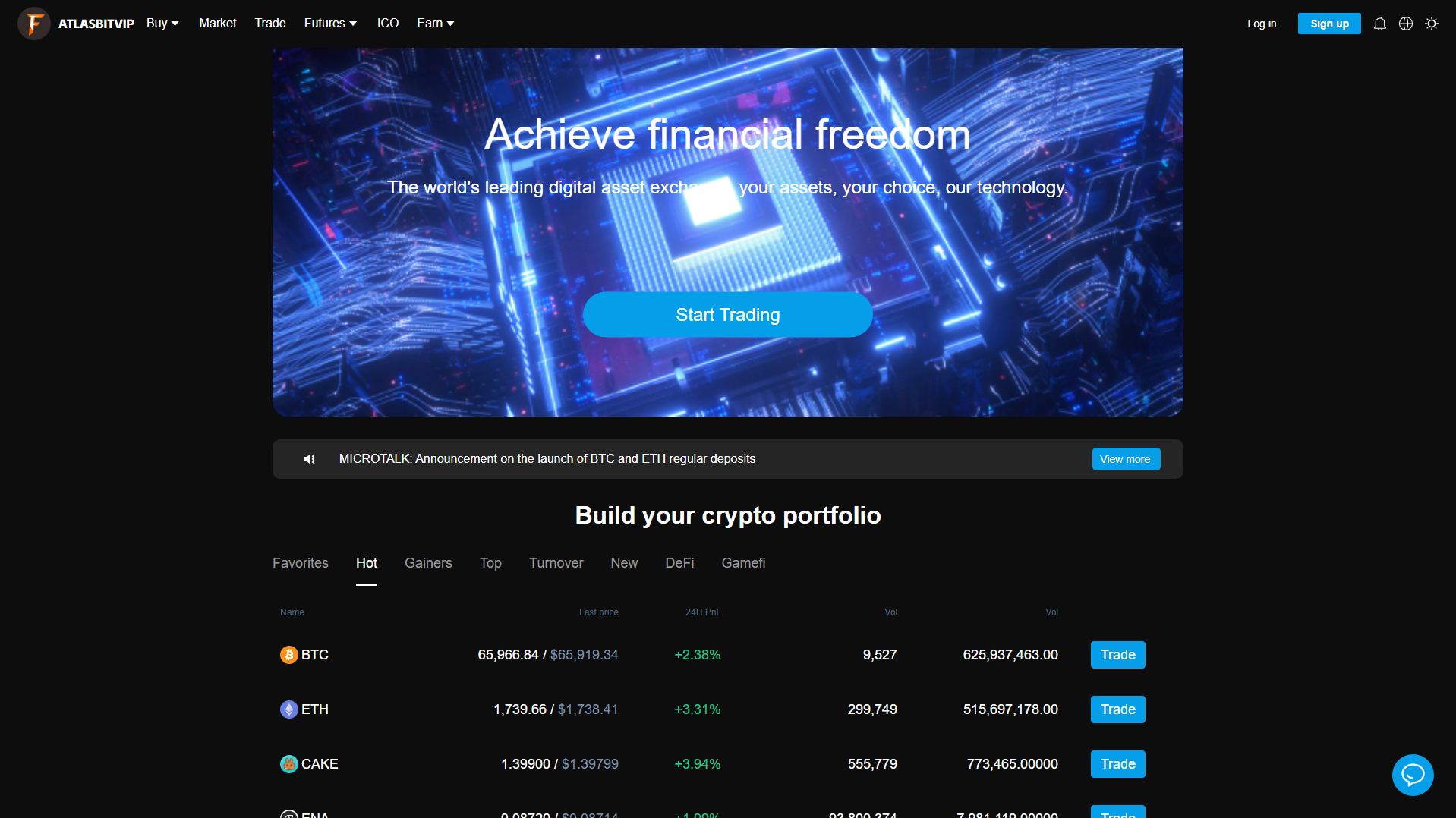 Screenshot of atlasbitvip.com