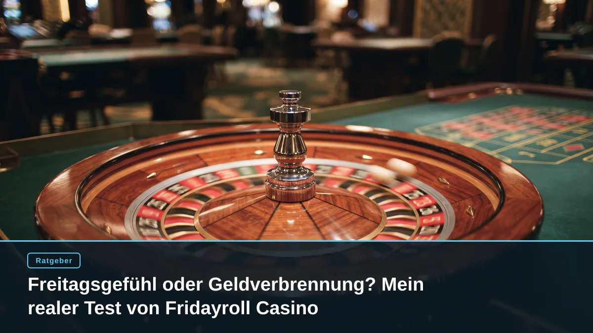 Freitagsgefühl oder Geldverbrennung? Mein realer Test von Fridayroll Casino