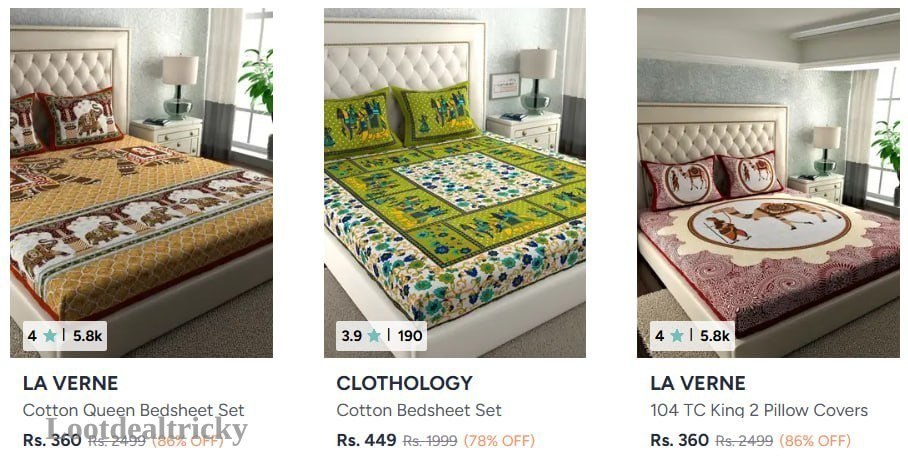 Jaipuri Bedsheets Under | Lowest Price Deal