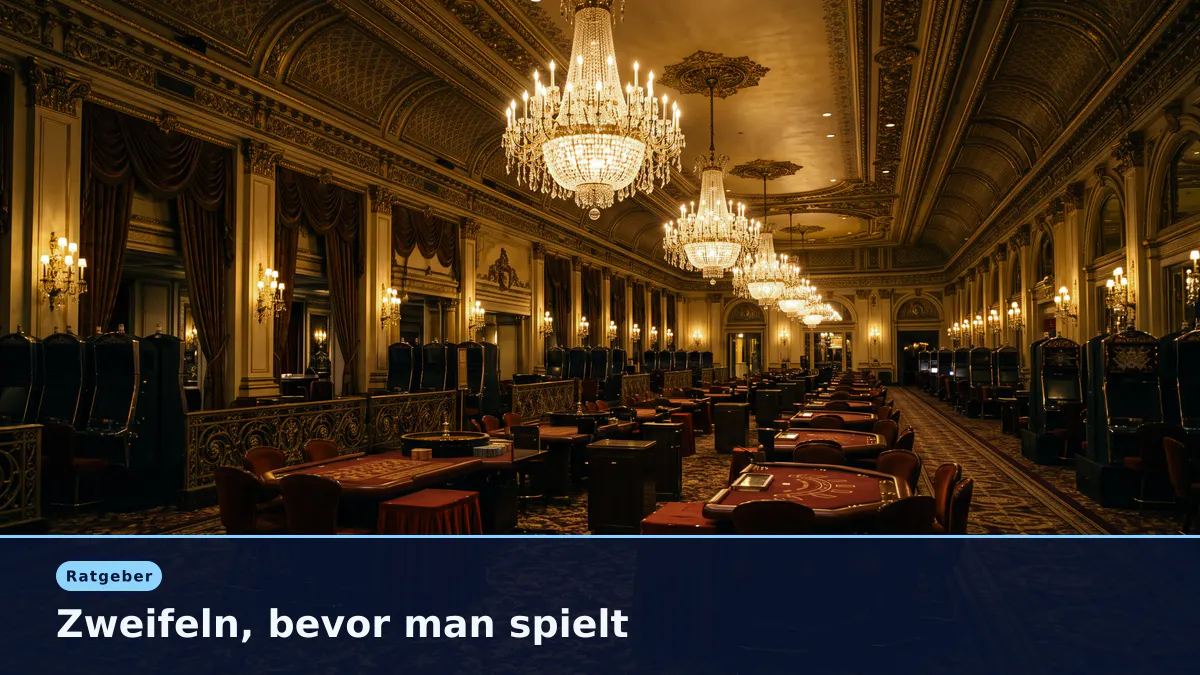 Zweifeln, bevor man spielt