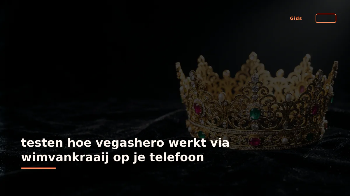 testen hoe vegashero werkt via wimvankraaij op je telefoon