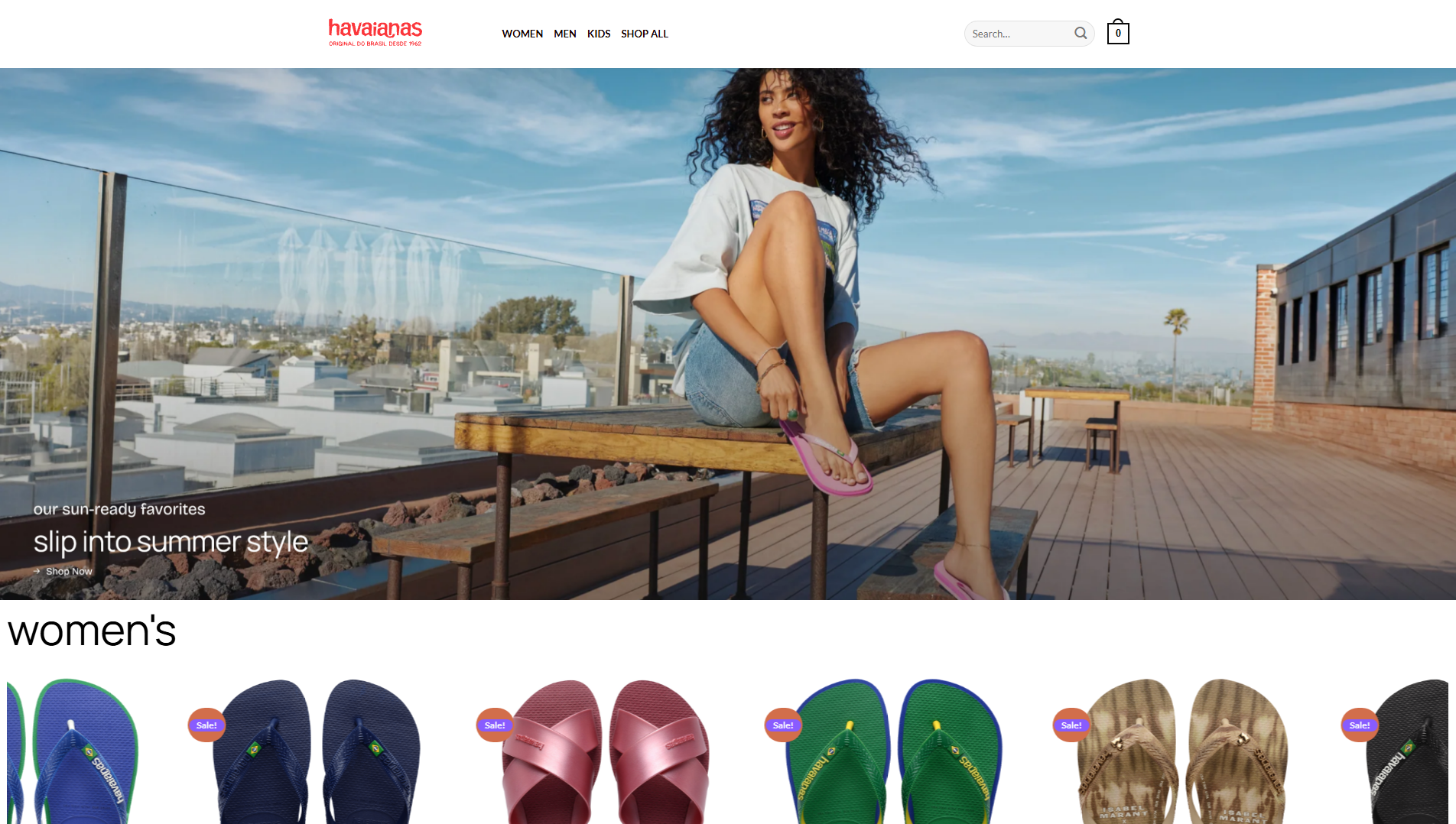 Stored capture of havaianaste.shop