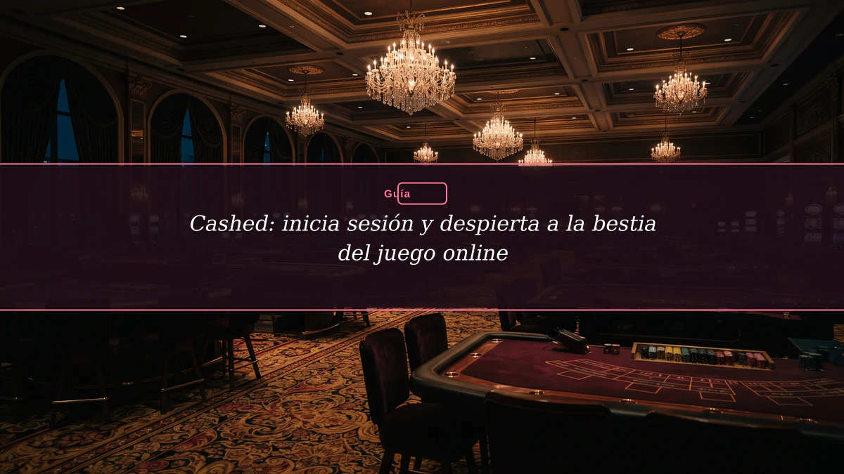 Cashed: inicia sesión y despierta a la bestia del juego online