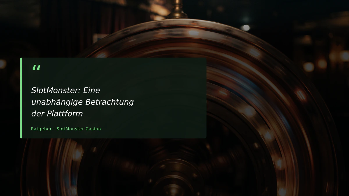 SlotMonster: Eine unabhängige Betrachtung der Plattform