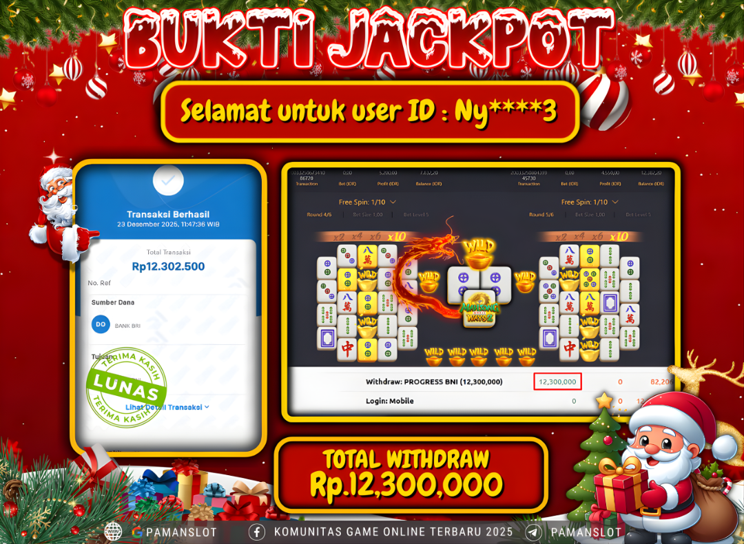 PAMANSLOT JACKPOT Game PG - Mahjong Ways Rp.12,300,000- LUNAS