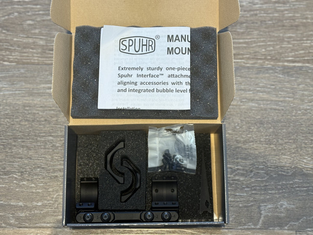 Spuhr SP-4001C Zielfernrohrmontage 34mm H30 Blockmontage mit OVP f&uuml;r mehrere Gewehre wiederholgenau